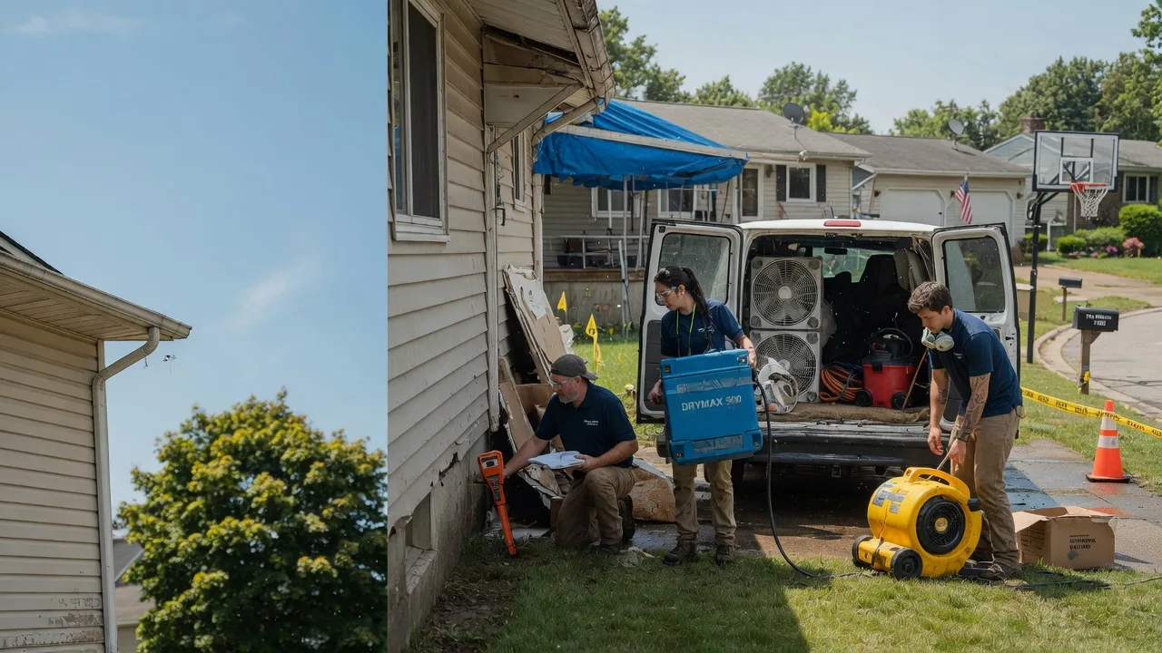 Ceiling Leak Cleanup in Bakerstown, PA near me